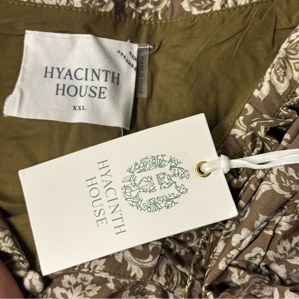Hyacinth House | NEW Moss Printed Russell Mini Dress in Olive Size XXL - Picture 10 of 11